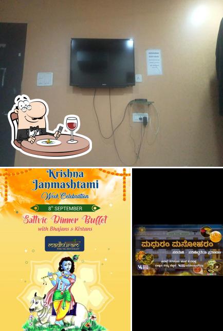Check out the picture depicting food and interior at Madhuram hotel & room,s