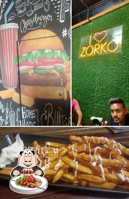 Among different things one can find food and beverage at ZORKO