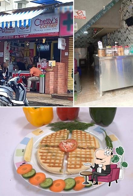 The restaurant's interior and exterior