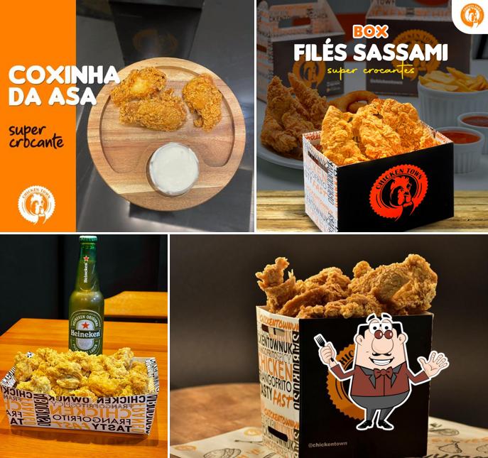 Frango frito em Chicken Town Santo André