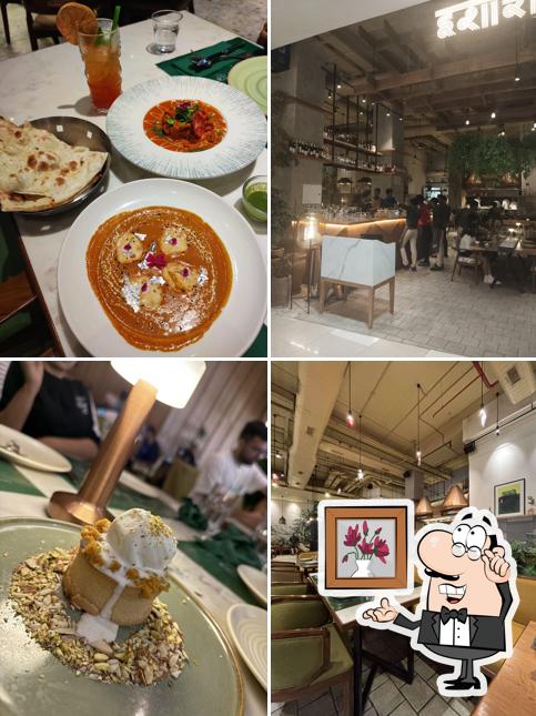 Take a seat at one of the tables at Ishaara