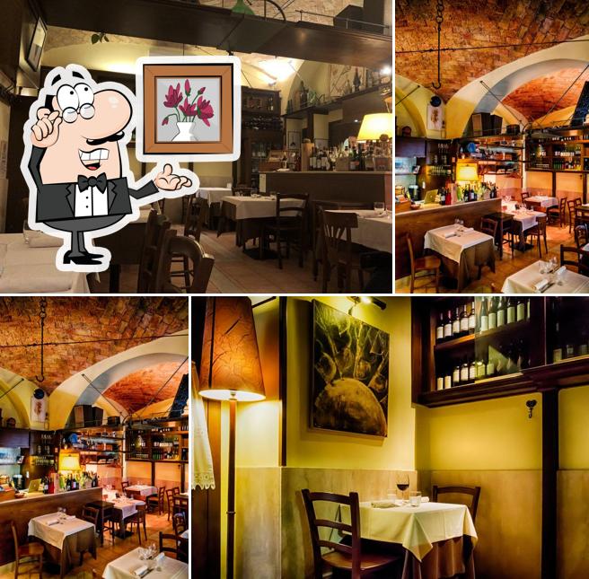 Dai un'occhiata agli interni di Osteria dell'Arco