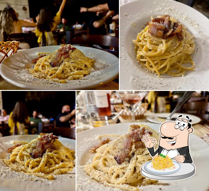 Spaghetti alla carbonara al La Locanda di Porcopò
