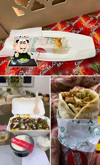 Among different things one can find food and interior at Souvlaqi - Arabic Shawarma