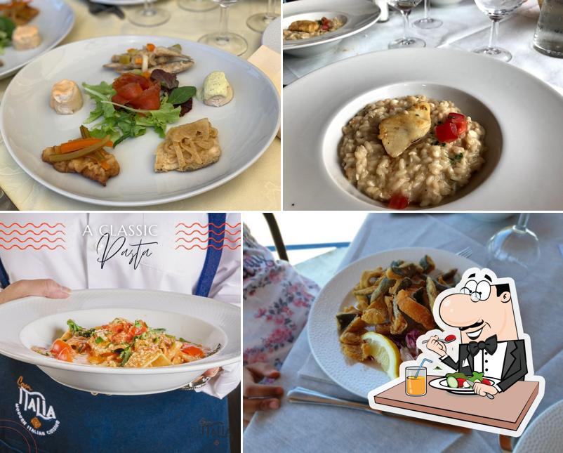 Platti al Ristorante Italia Isola dei Pescatori Stresa
