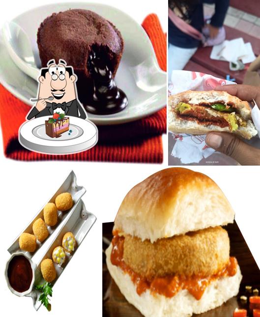 Chocolate cake at Goli Vada Pav no.1