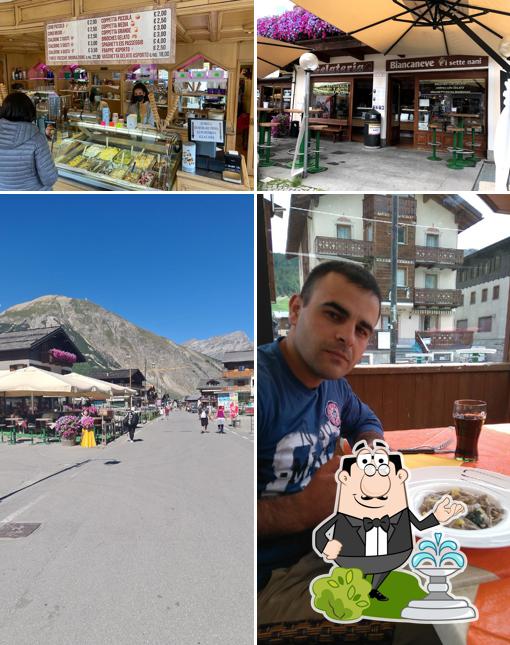 Gli esterni di Pasticceria Gelateria Biancaneve e i sette nani