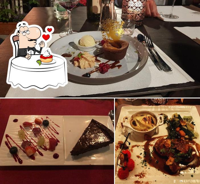 Vieux-Lausanne Restaurant & Giraf Bar offre un'ampia selezione di dessert