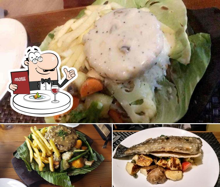 Sea bass at The Corner House Restaurant & Bar