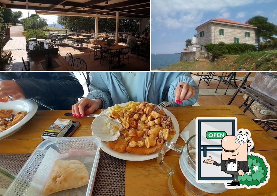 La esterno e interni del ristorante