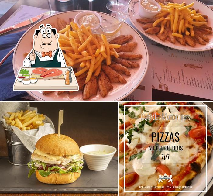 Fish and chips al Restaurant 'Café des Marronniers'