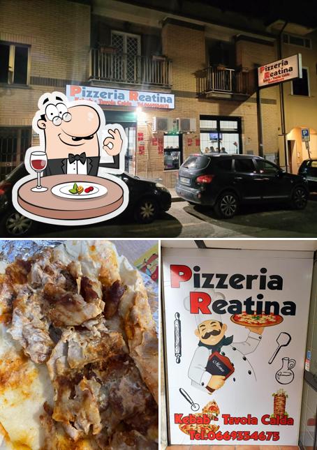 La cibo e esterno del ristorante