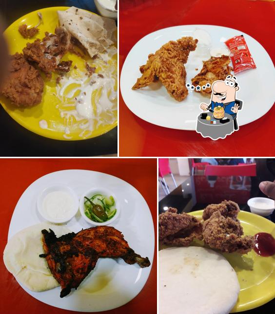 Food at Red Cock Fried Chicken