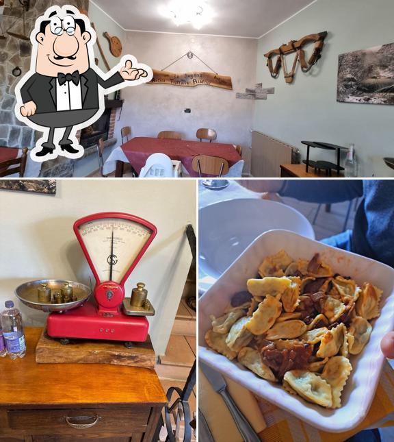 Tra le diverse cose da Trattoria Alberici si possono trovare la interni e bevanda