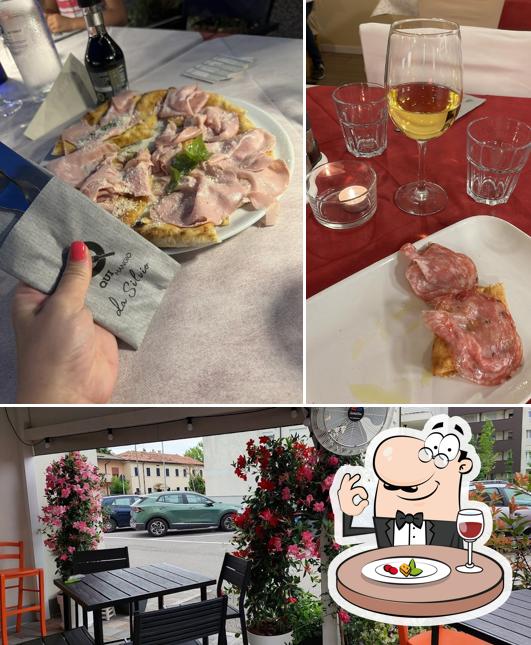Guarda la immagine che mostra la cibo e esterno di Qui mangio da Giorgio
