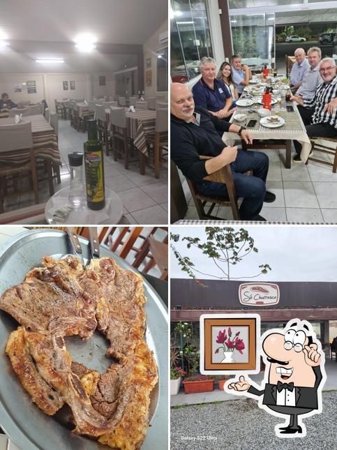 Veja imagens do interior do Só Churrasco Churrascaria