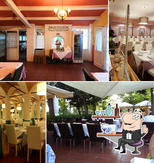 Gli interni di Ostaria del Mare