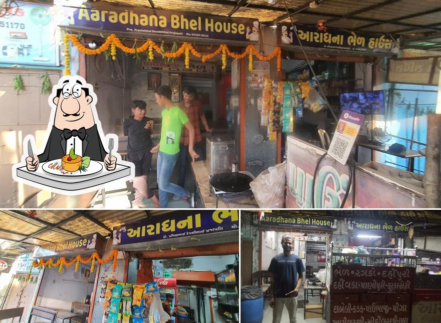 Check out the picture displaying food and interior at New Aaradhanabhel
