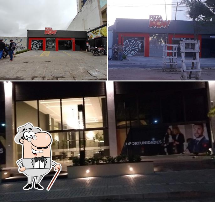 O exterior do Pizza Now