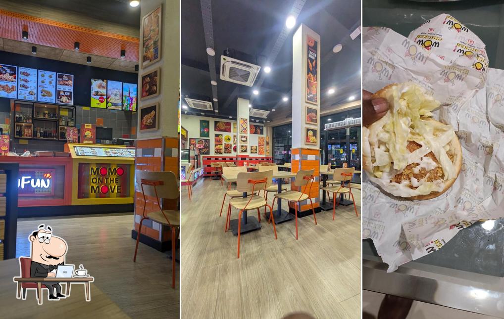 The interior of Wow Chicken