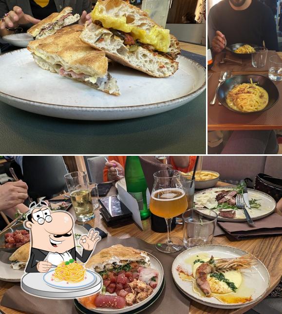 Spaghetti alla carbonara al Clab - Pizza & Cucina