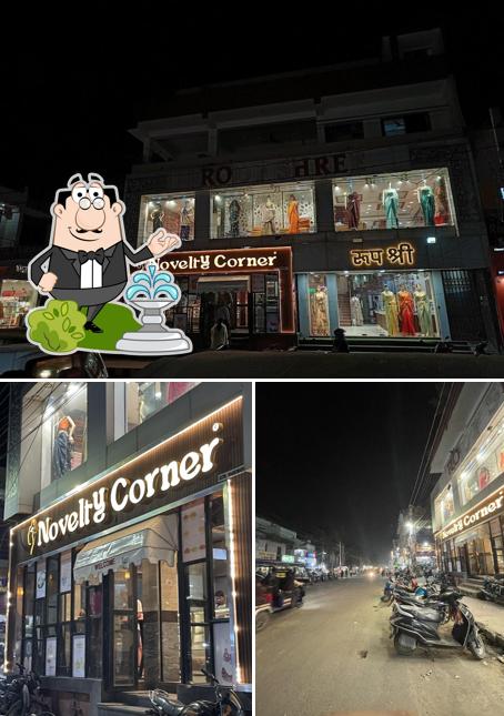 The exterior of Novelty Corner