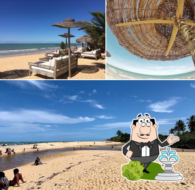 Veja a parte externa do UXUA Praia Bar