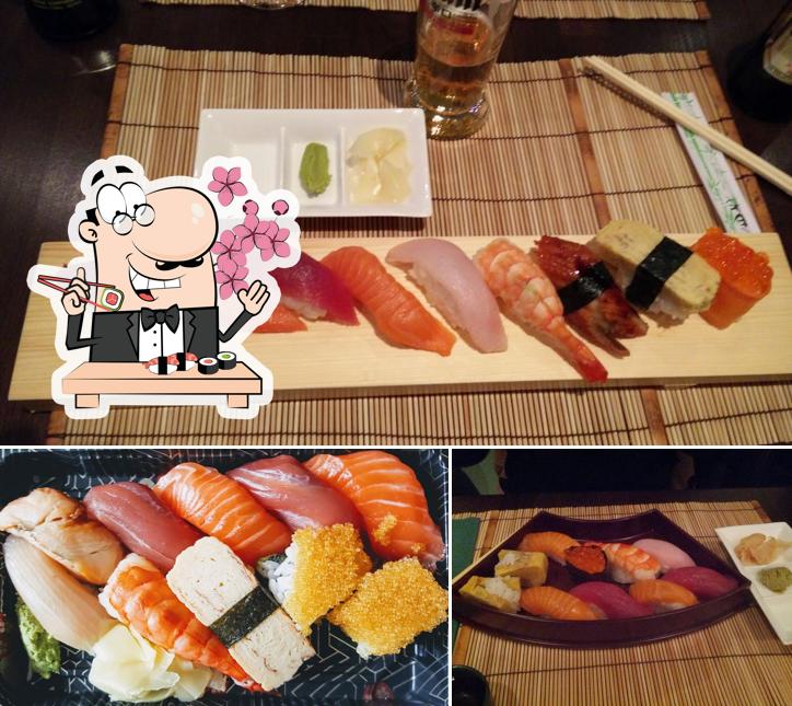 Prenditi le diverse opzioni di sushi