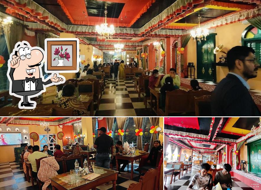 Take a seat at one of the tables at Bong Pizza