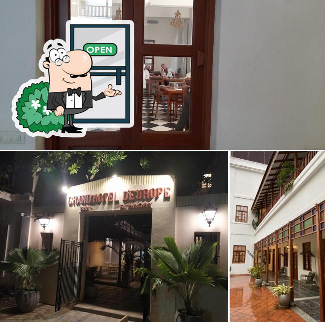 The exterior is an important feature of Grand Hotel D' Europe