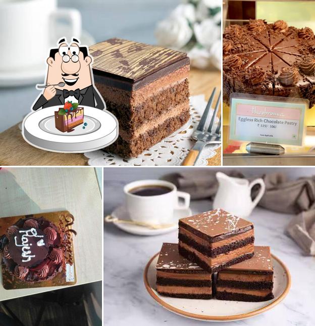 Chocolate cake at Theobroma Bakery and Cake Shop