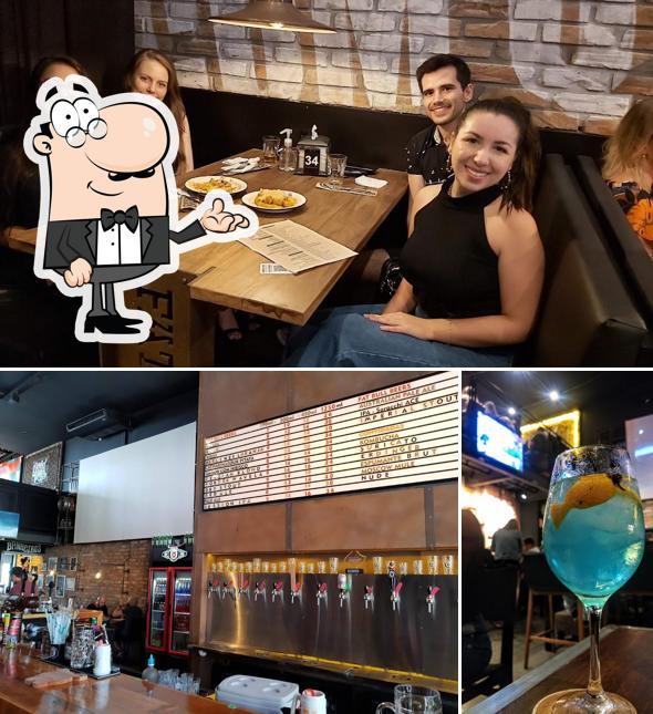 O interior do Fat Bull Tap House (Bar e Restaurante)