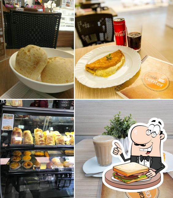 Sanduíches de queijo grelhado em Café Center