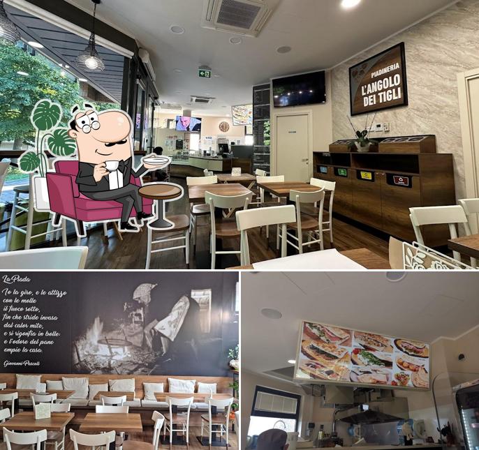 Gli interni di Piadineria L'angolo dei Tigli