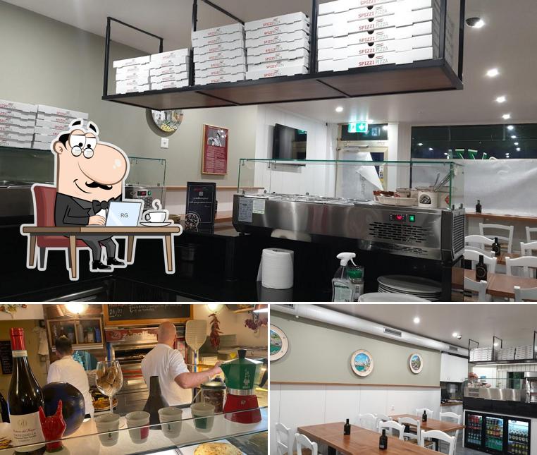 Dai un'occhiata agli interni di Spizzi Pizza