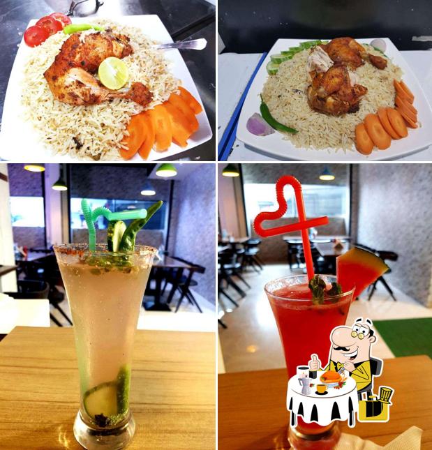 Among different things one can find food and interior at Rajakumari Arabian Cafe