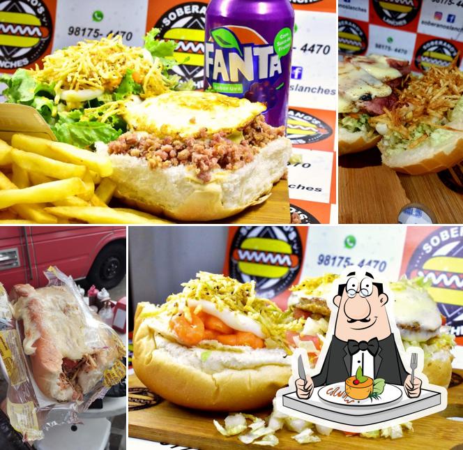 Comida em Soberano's Lanches
