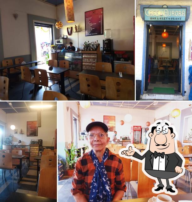 The interior of Cafe Aurora