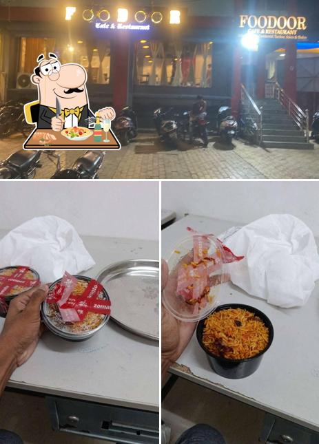 Take a look at the image showing food and exterior at FooDoor