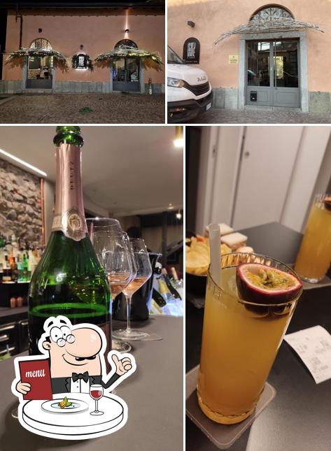 La cibo e esterno del ristorante