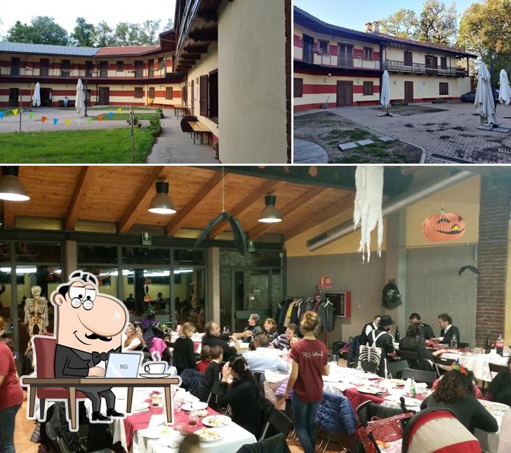 Tra le diverse cose da Ecoristorante, Cascina Govean si possono trovare la interni e esterno