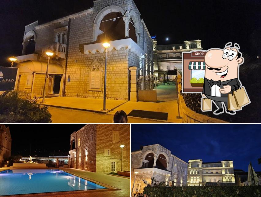 Curiosa tra l'area esterna di Hotel Lapad