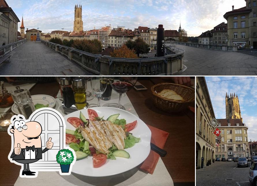 La immagine della esterno e cibo di Restaurant Solemio