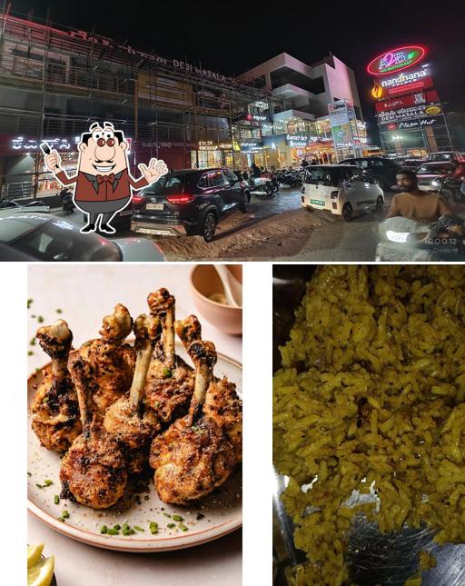 Check out the picture displaying food and exterior at Amma's Biriyani