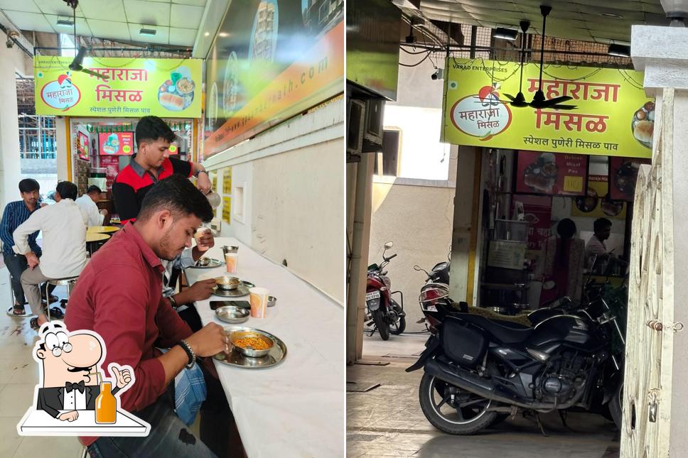 Enjoy a beverage at Maharaja Misal
