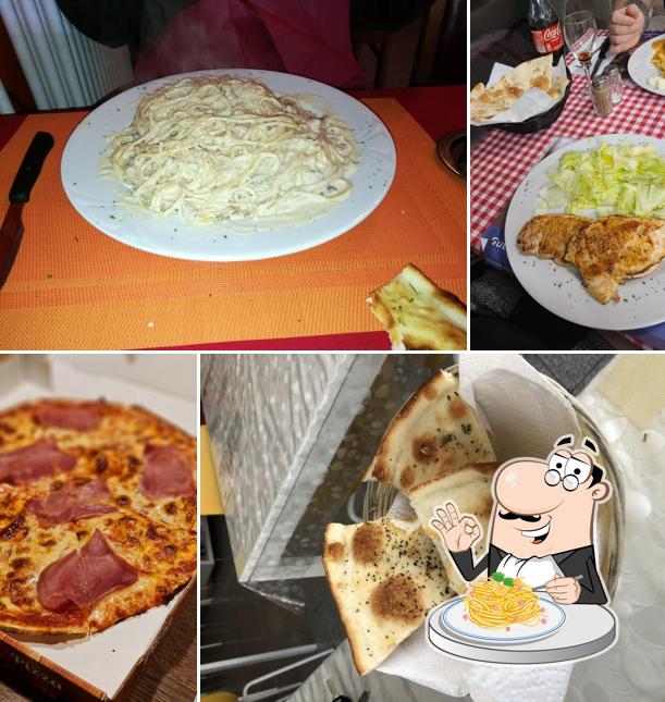 Spaghetti alla carbonara al Pizzeria Pronto