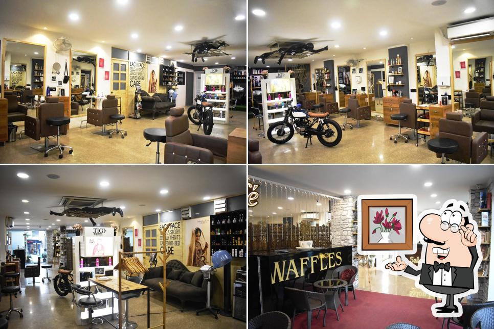 The interior of Salon La Cafe