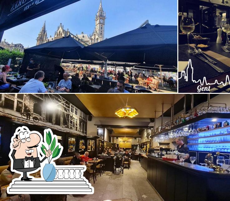La photo de la extérieur et vin de Du Progres’s