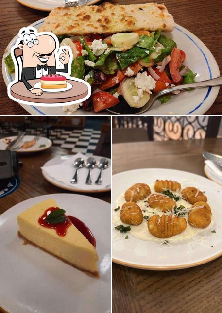 Cheesecake at Jamie Oliver's Pizzeria