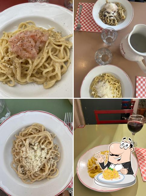 Spaghetti alla carbonara al miscusi pasta fresca - Torino Carlina